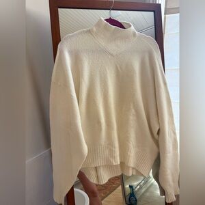 AllSaints Asha Oversize Mock Neck Sweater size S Wool blend